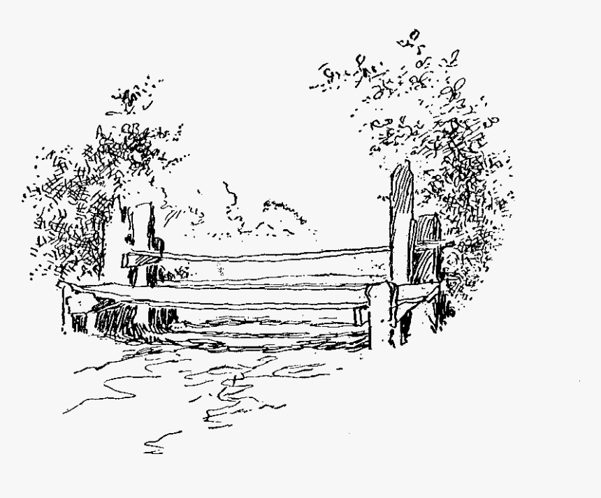 Transparent Park Bench Clipart Free - Line Art, HD Png Download