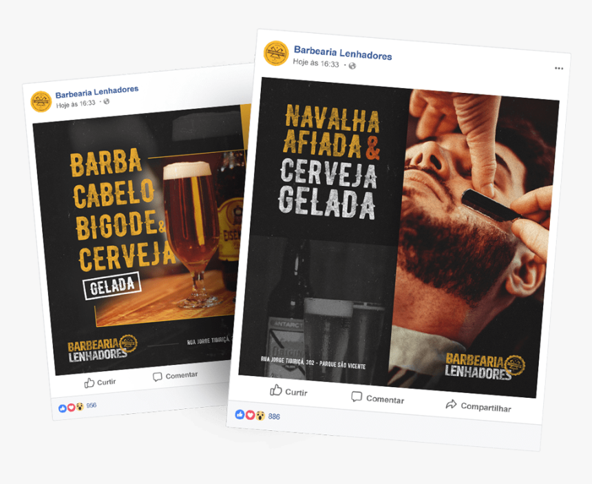 Social Media Para Barbearia, HD Png Download