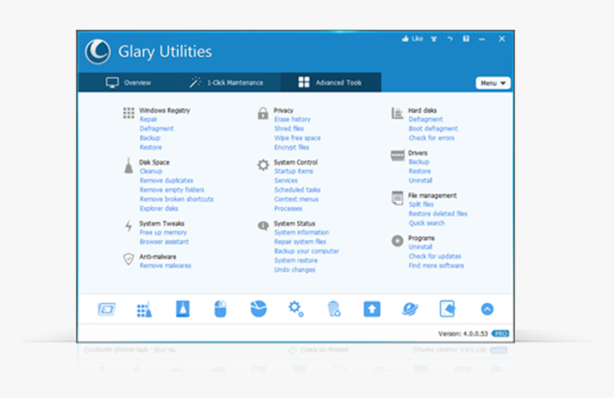 Glary Utilities, HD Png Download