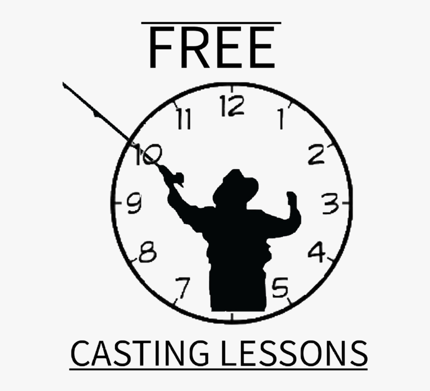 Free Fly Fishing Casting Lessons Dubois Wyoming - Wall Clock, HD Png Download