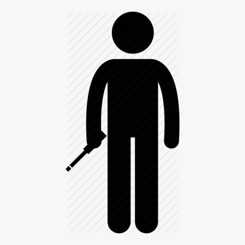 Construction, Electrician, Equipment, Holding, Man, - Man With Hammer Icon, HD Png Download