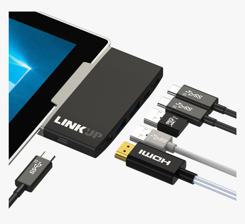 Microsoft Surface Go Usb Port, HD Png Download