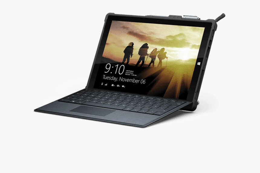 Case For Microsoft Surface Pro 4, Black - Urban Armor Surface Pro 6 Case, HD Png Download