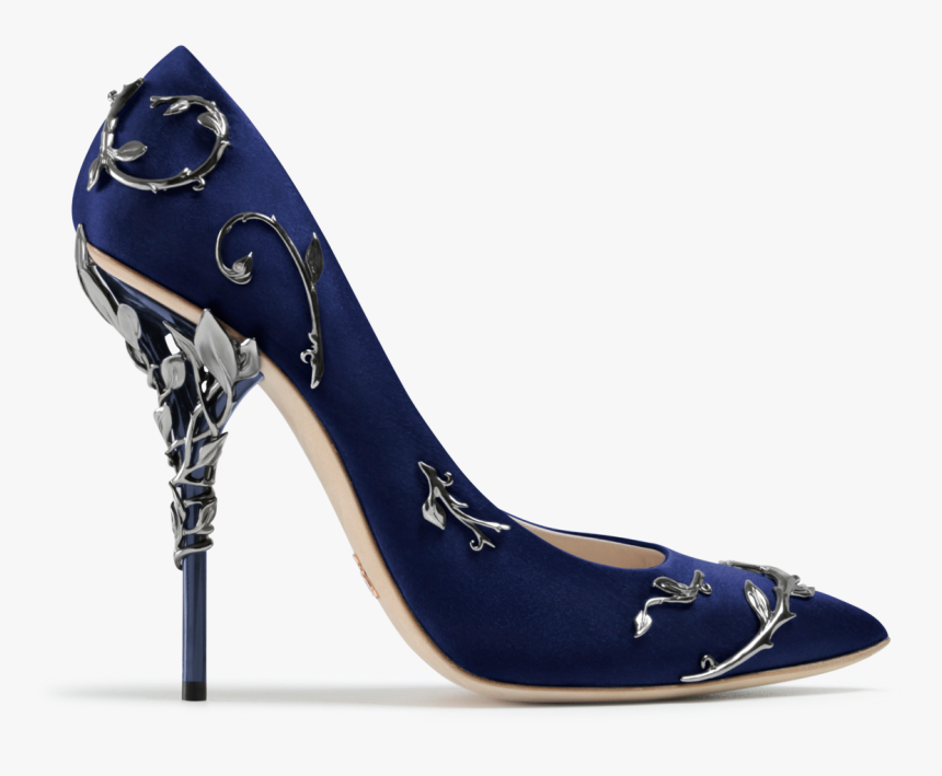Satin Sandal Png Picture - Ralph Russo Shoes Blue, Transparent Png
