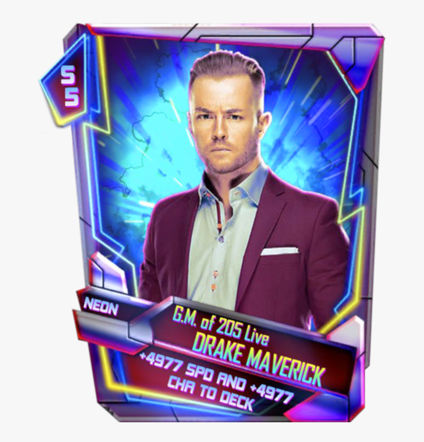 Drake Maverick Wwe Supercard, HD Png Download