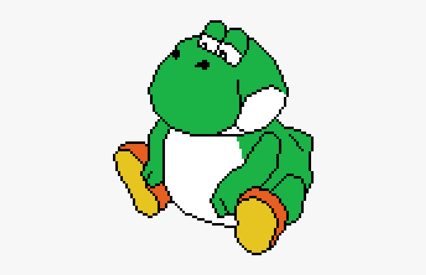 Fat Yoshi Pixel Art Hd Png Download Transparent Png Image Pngitem