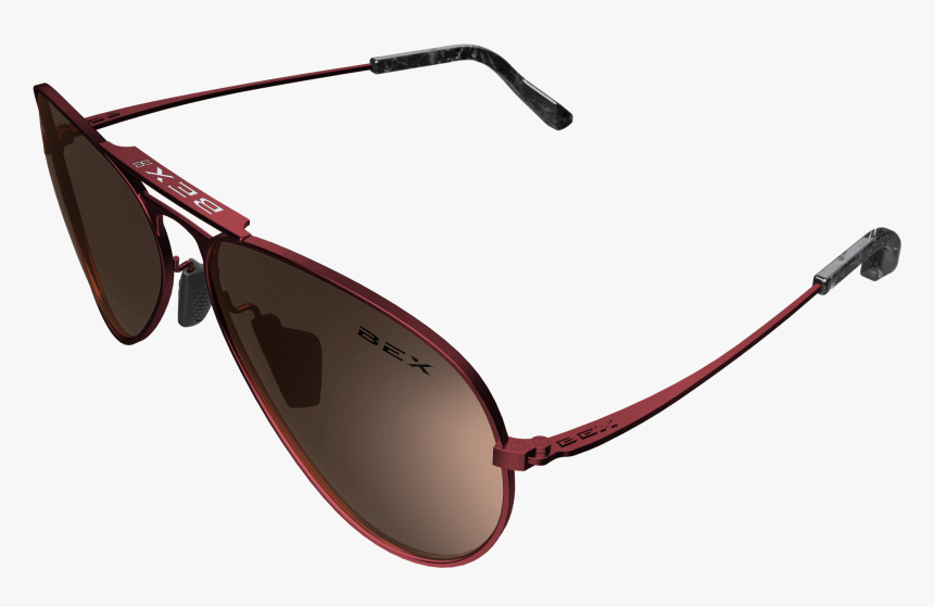 Bex Wesley Sunglasses Burgundy Gold, HD Png Download