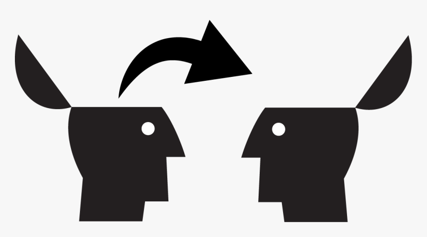 Icon Showing Knowledge Transferring From One Head To, HD Png Download