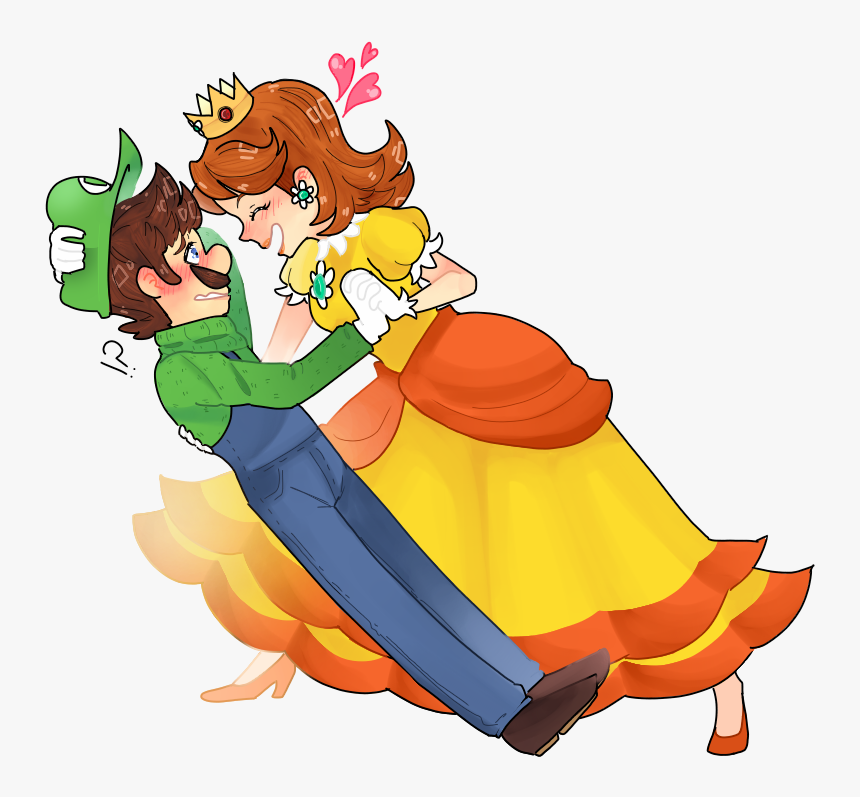 Luigi X Princess Daisy, HD Png Download