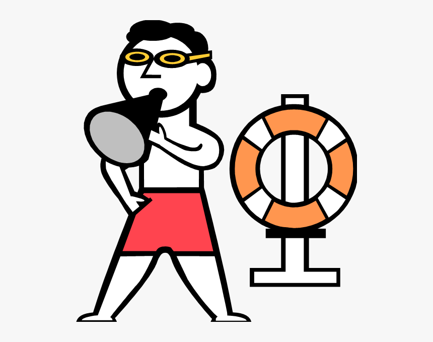 Transparent Fragezeichen Clipart - Lifeguard Clipart, HD Png Download