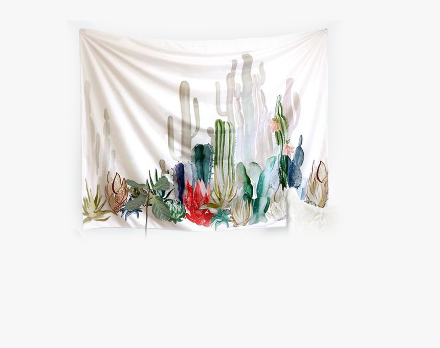 Pastel Cactus Wall Tapestry, HD Png Download