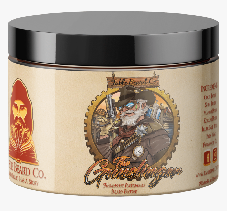 Fable Beard Co Combo Kit 1oz Bottle & 4oz Tub The Gunslinger - Drink, HD Png Download