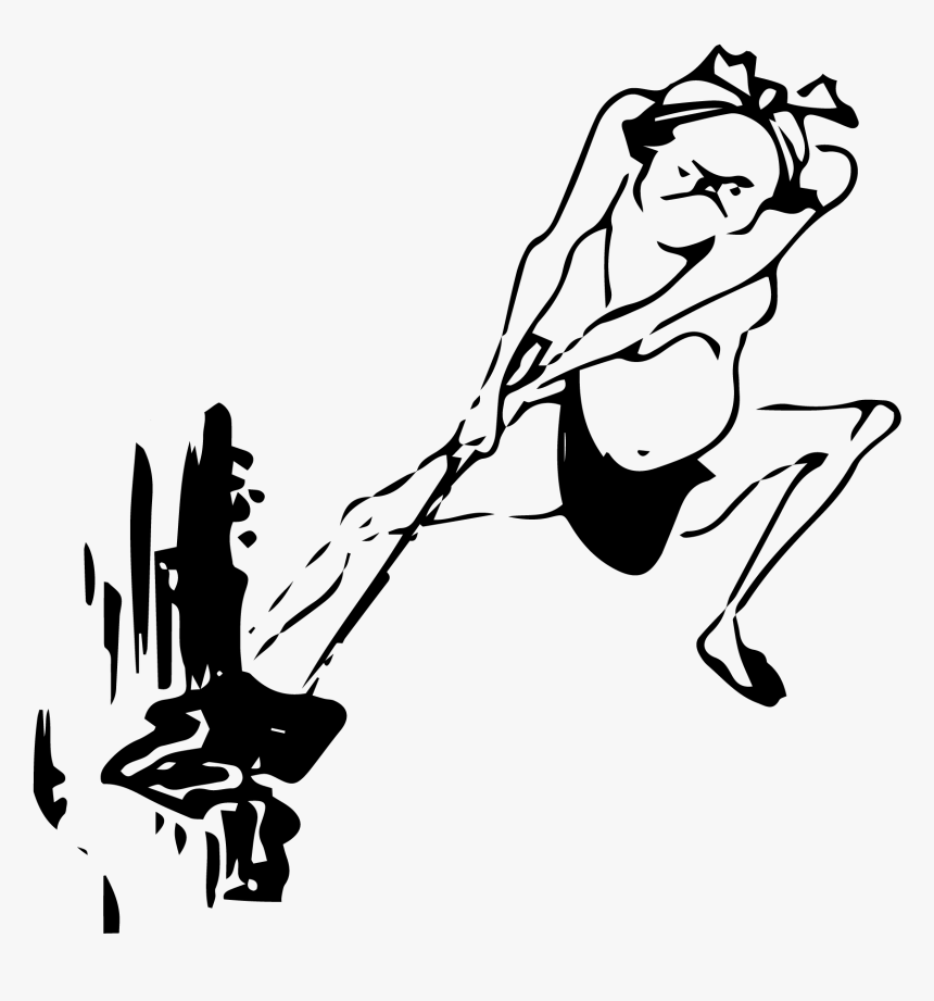 Free Ukiyo-e Illustration Of A Carpenter Cutting Wood - Illustration, HD Png Download