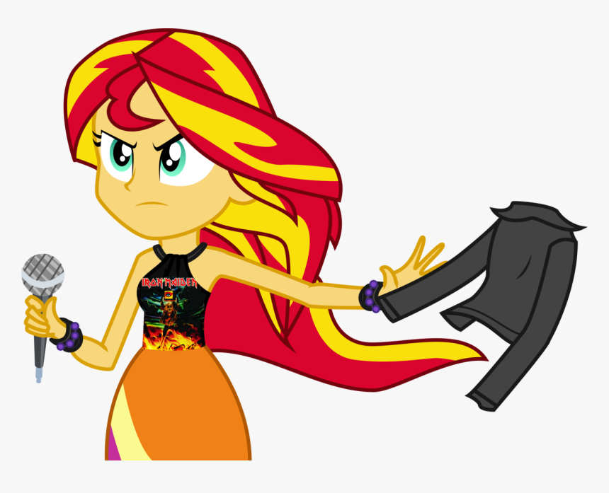 Artist Needed, Edit, Equestria Girls, Iron Maiden, - Mlp Equestria Girl Sunset Shimmer, HD Png Download