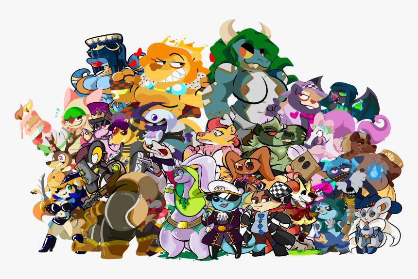 The Official Dungeon Kinkers Character Collage - Cartoon, HD Png Download