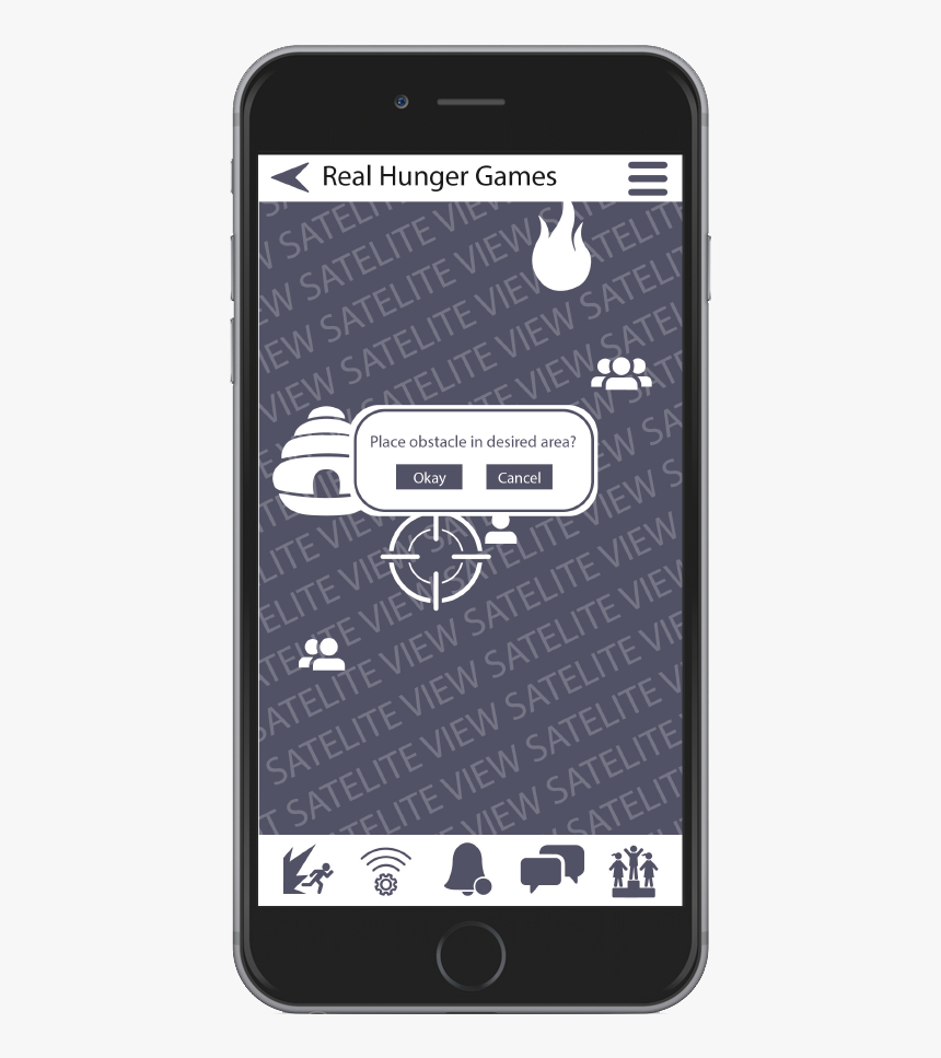 Mobile Wireframe Gamemaker 01 Place Obstacles Mgs - Iphone, HD Png Download
