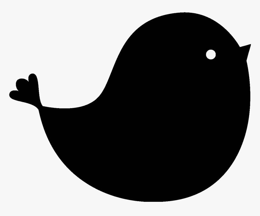 Bird Silhouette Drawing Beak Sticker - Oiseau Silhouette, HD Png Download