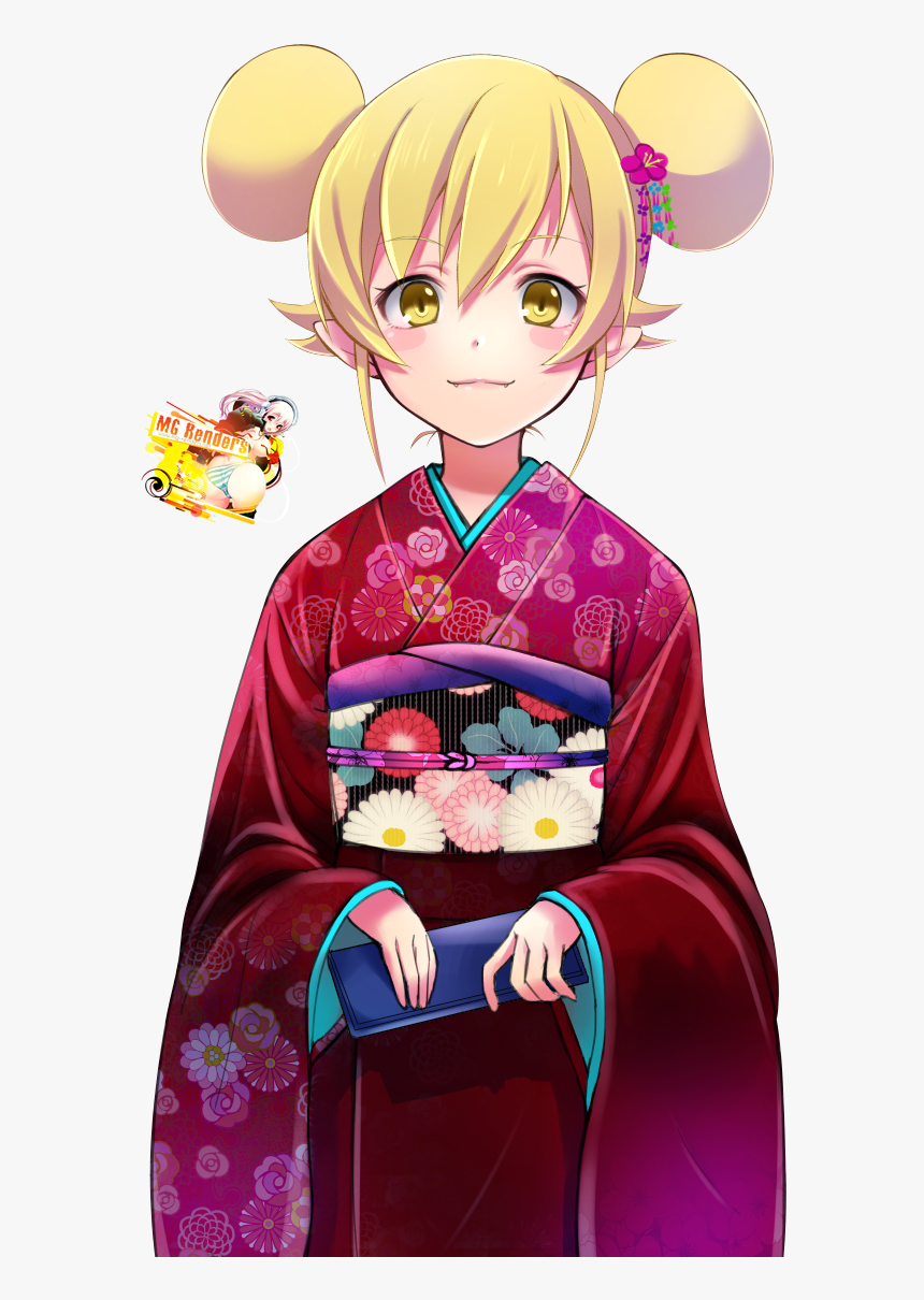 Oshino Shinobu Kimono, HD Png Download
