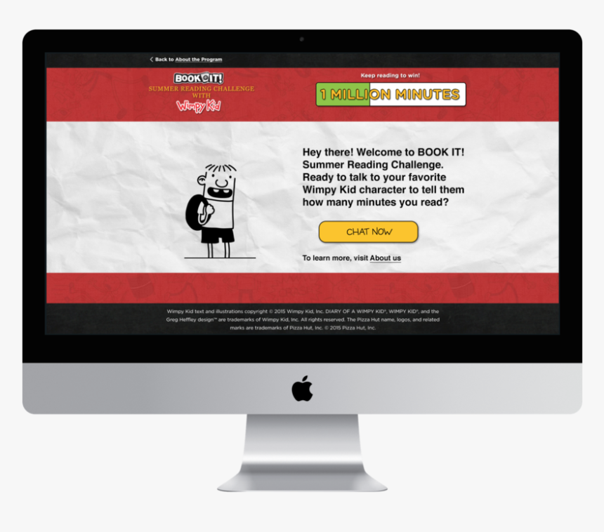 Wimpykid Summer Desktop Setup-imac - Computer Monitor, HD Png Download