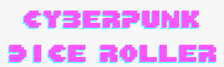 Cyberpunk Dice Roller - Carmine, HD Png Download