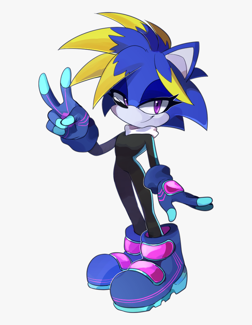 Both Commissions The Character S Meant To Be A Cyberpunk - Cartoon, HD Png Download