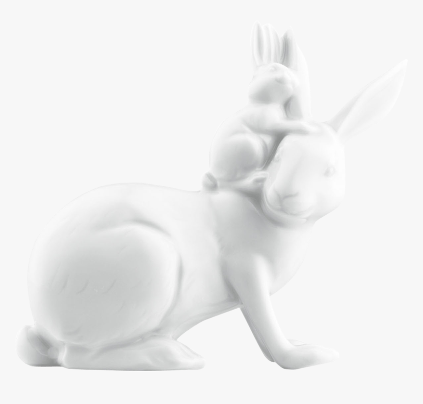 Mother Hare With Baby Bunny - Animal Figure, HD Png Download