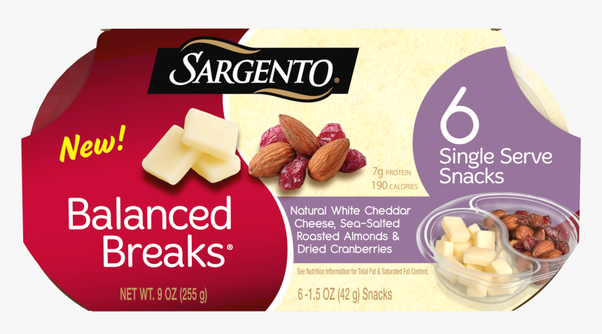 Sargento® Balanced Breaks® Natural White Cheddar Cheese, - Sargento Balanced Breaks, HD Png Download
