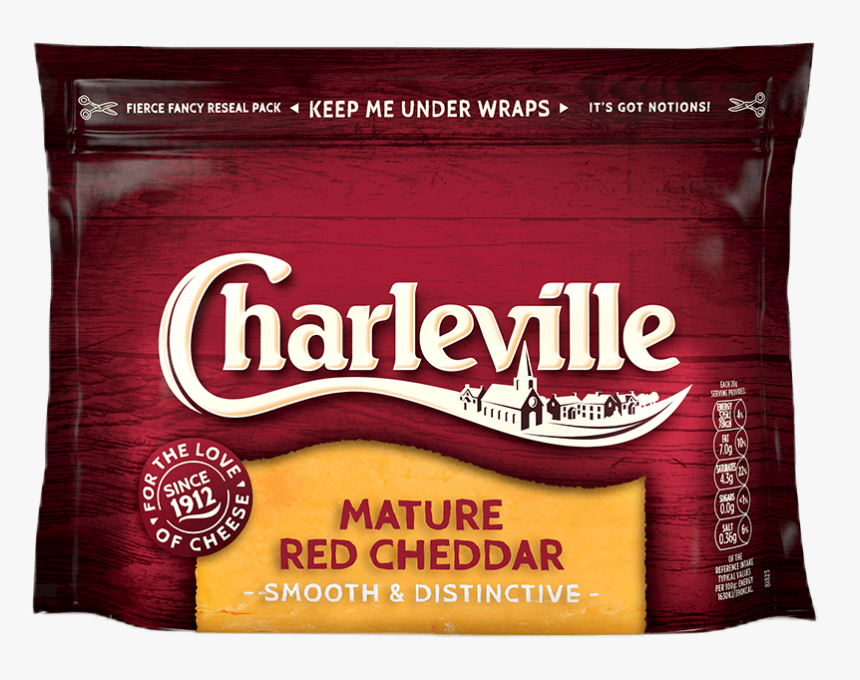 Charleville Mature Red Cheddar Block - Charleville Mature Red Cheddar, HD Png Download