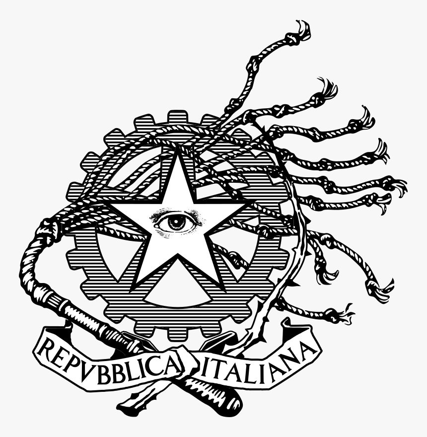 Una Versione Distopica Dell Emblema Della Repubblica - Italian Republic Symbol, HD Png Download