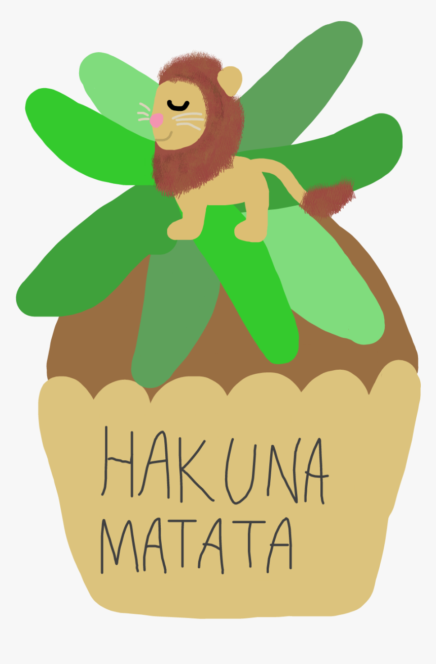 What A Wonderful Phrase 🐗🐱🐯
hakuna Matata Cupcake😊 - Illustration, HD Png Download