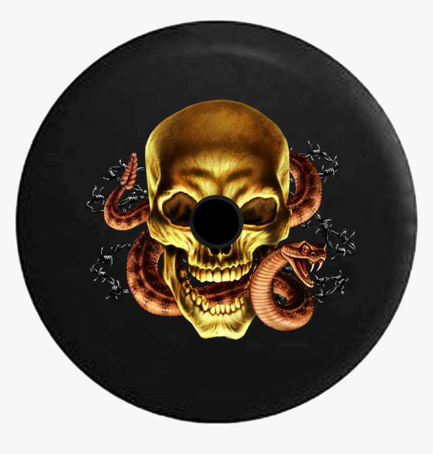 Rattlesnake And Skull, HD Png Download