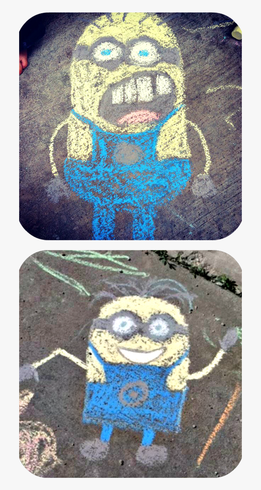 Dibujos Con Tiza Minions, HD Png Download