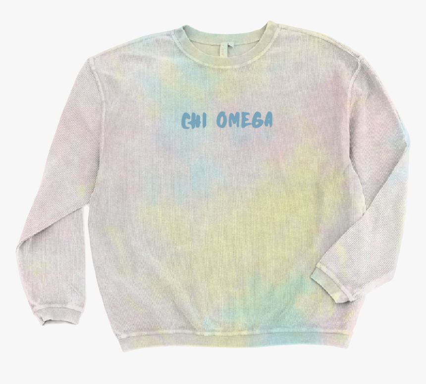 Chi Omega Rainbow Corded Sweatshirt 
 Class - Clothing, HD Png Download