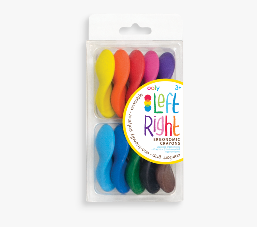 Ergonomic Crayons - Ooly Left Right Crayons, HD Png Download