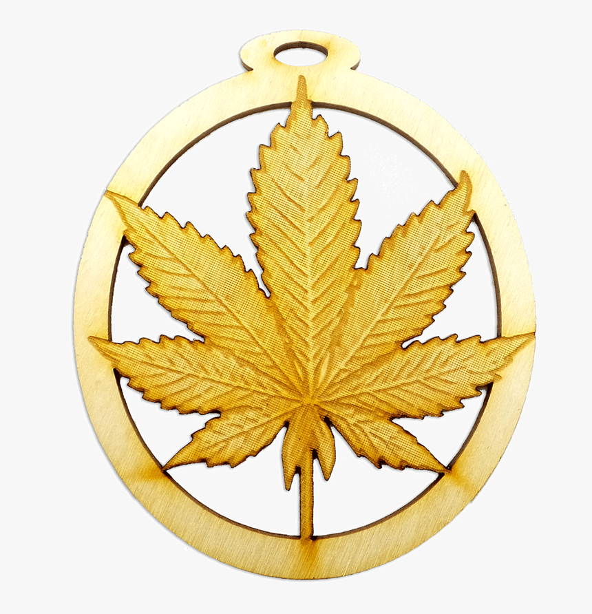 Personalized Pot Leaf Ornament - Emblem, HD Png Download