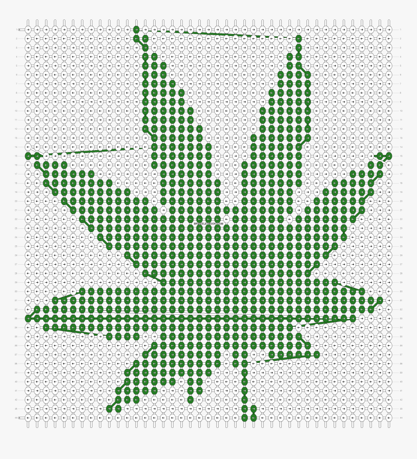 Leaves Friendship Bracelet Pattern, HD Png Download