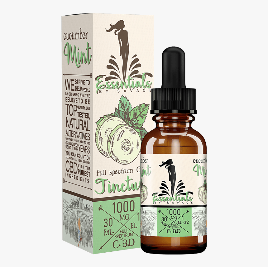 Cucumber Mint Full Spectrum Cbd Tincture - Cbd Peach Pear By Savage, HD Png Download