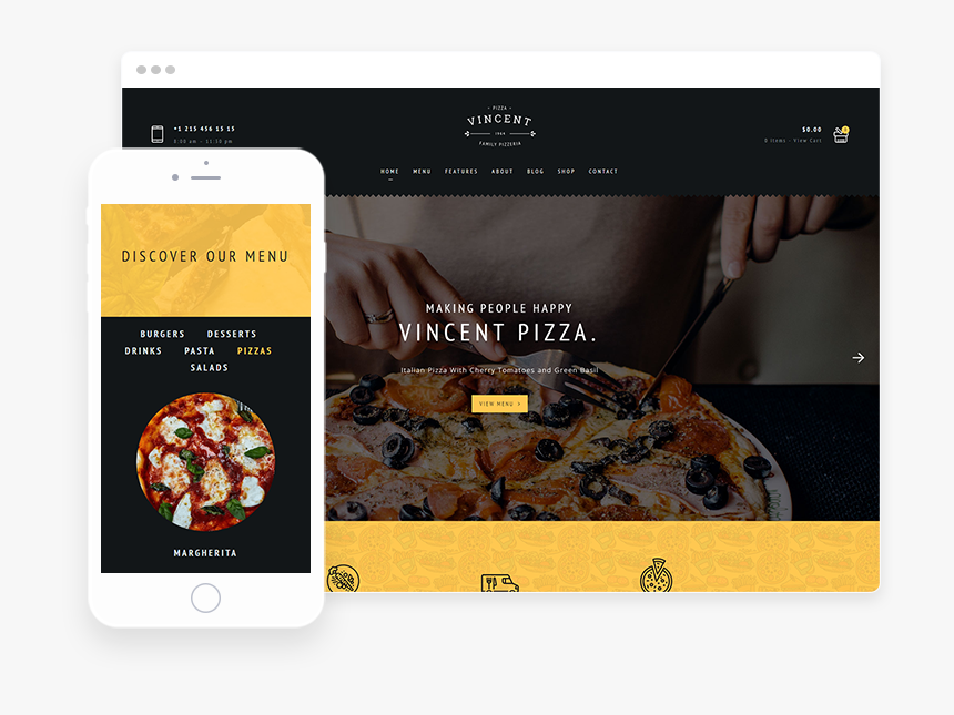 Pizza, HD Png Download