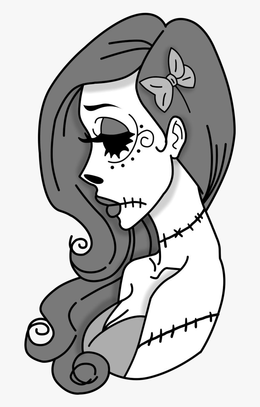 Owyn Degnen Corpse Ariel B W 1 Clipart , Png Download - Cartoon, Transparent Png