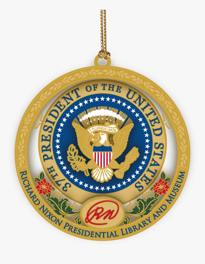 Red, Blue And Gold Presidential Ornament - President Of The United States, HD Png Download