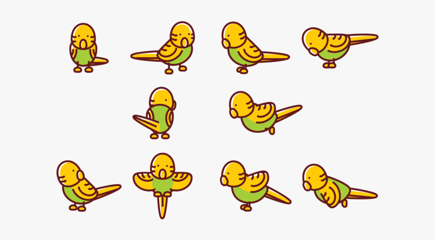 Vetores De Desenhos Animados Budgie, HD Png Download