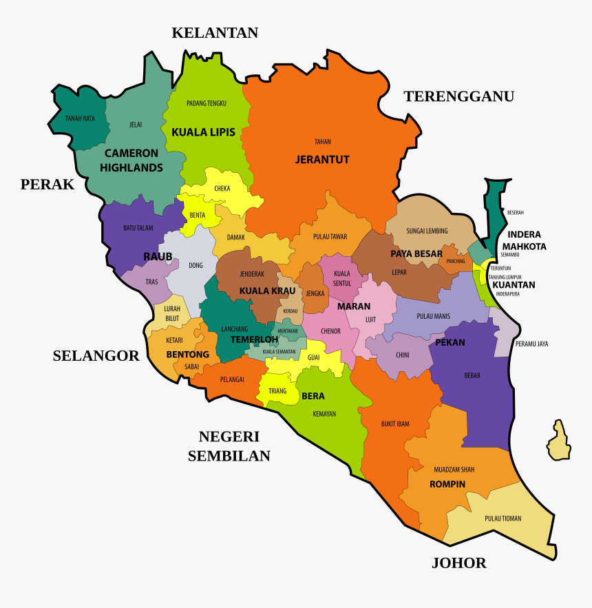 Transparent Assembly Line Clipart - Pahang Map Png, Png Download