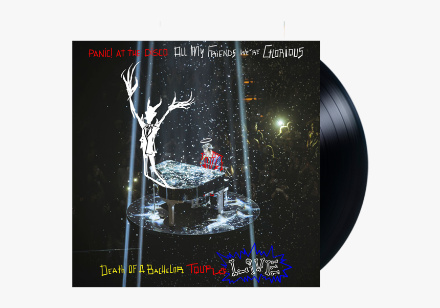 Death Of A Bachelor Album Cover Png - Panic At The Disco All My Friends We Re Glorious Death, Transparent Png