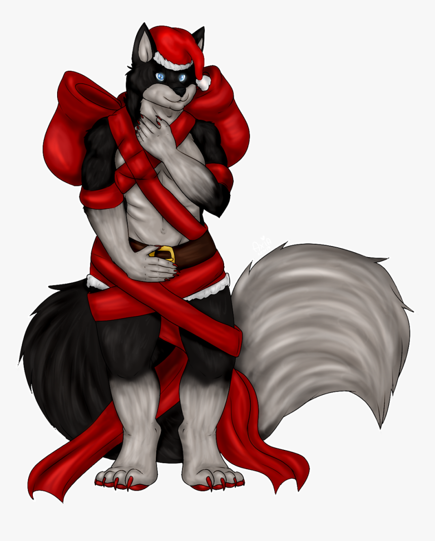 Sexy Xmas Strip-tease Boy [comm] - Cartoon, HD Png Download