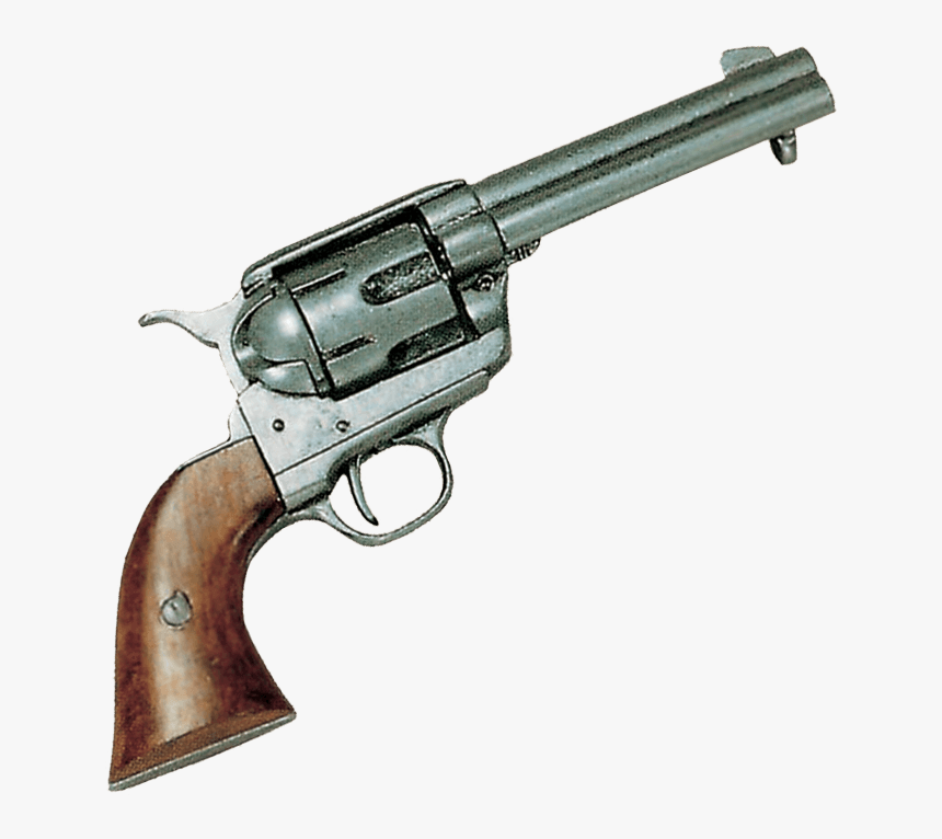 45 Army Revolver Pewter - Colt 45 Peacemaker Firing Replica, HD Png Download