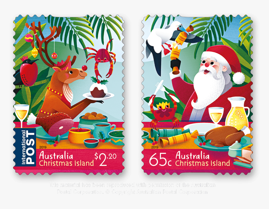 Australia Post Christmas Stamps 2019, HD Png Download