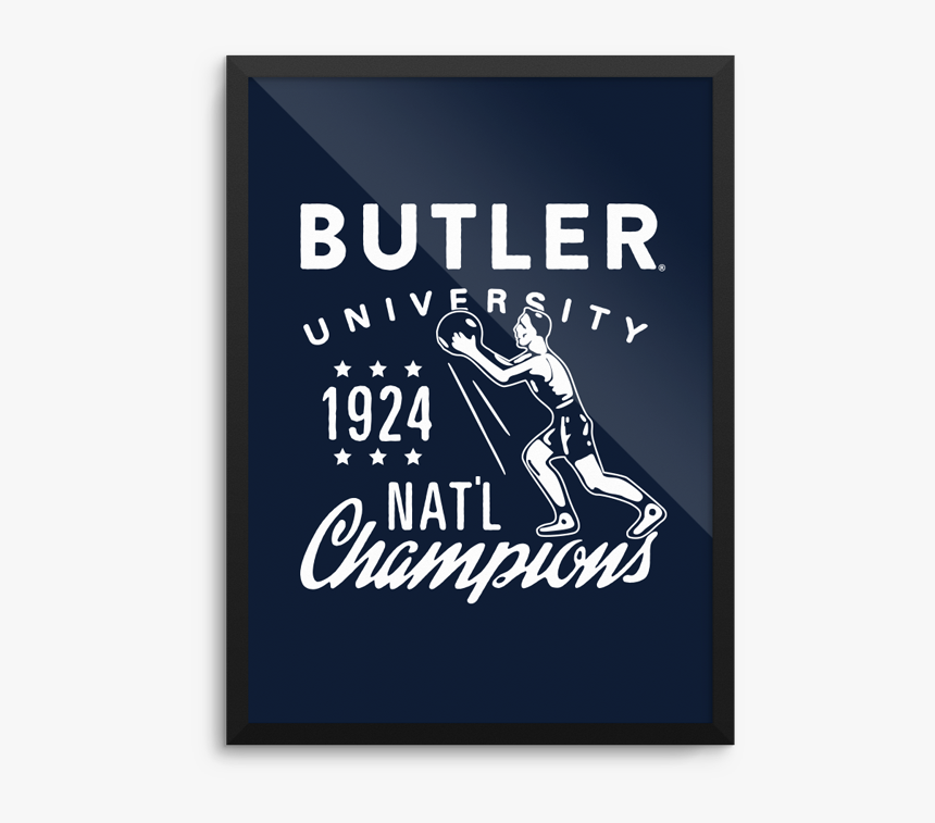 Butler 1924 Champs Poster 
 Data-large Image //cdn - Poster, HD Png Download