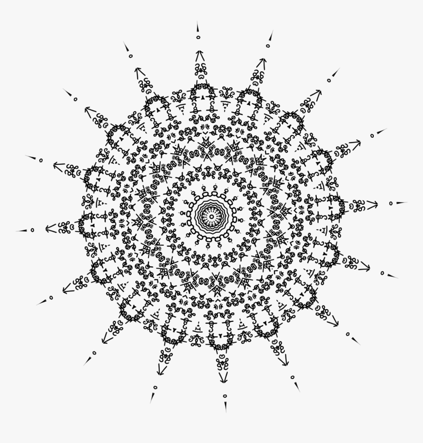 Arty, Black And White, Tumblr - Spiderweb Stencil, HD Png Download