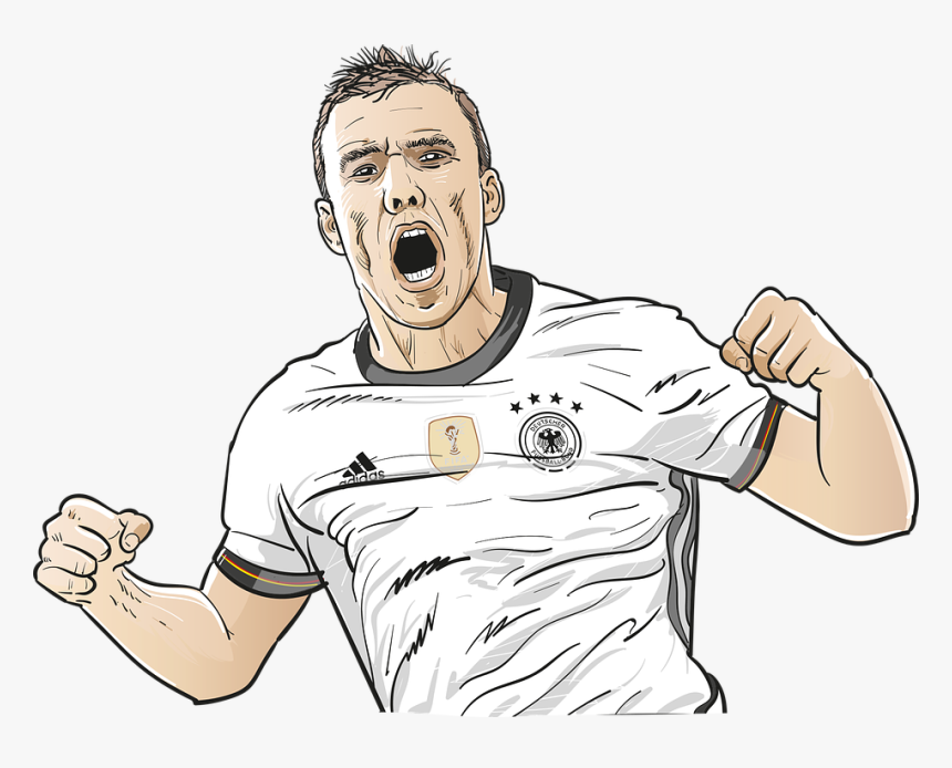 รูป กราฟฟิก นัก ฟุตบอล, HD Png Download