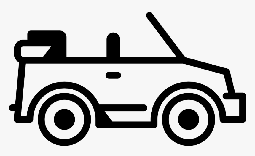 Convertible Facing Right - Convertible White Icon Png, Transparent Png
